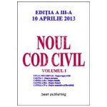 Noul cod civil volumul 1