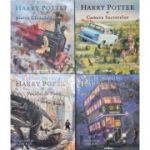 Pachet volumele 1-4 Harry Potter ilustrat