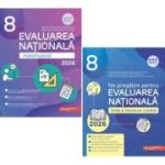 Pachet - Evaluarea nationala 2026 - Editura Paralela 45. Limba si literatura romana si Matematica Clasa a 8-a - Gabriel Popa, Cristina Cergan