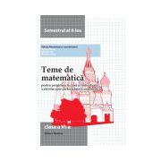 Teme de matematica, clasa a VI-a, semestrul al II-lea