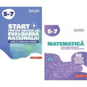 Pachet Evaluarea Nationala clasele 5-7. Matematica si Limba si literatura romana. Teste recapitulative - Anton Negrila, Mihaela Dobos