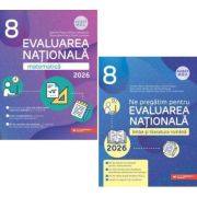 Pachet Editura Paralela 45 - Evaluarea nationala 2026. Matematica Clasa a 8-a si Limba si literatura romana