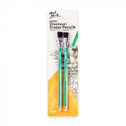 Radiera precizie cu pensula Mont Marte 2/set