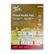 Bloc mixed media Mont Marte A3, 300 g/mp, 15 coli