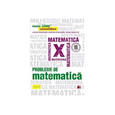 Probleme de matematica pentru clasa a X-a. Consolidare