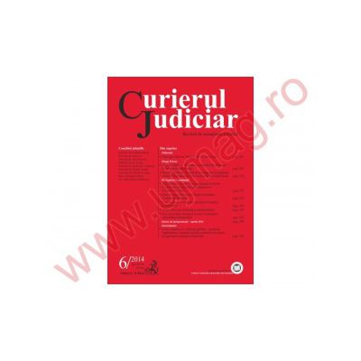 Curierul Judiciar, Nr. 6/2014