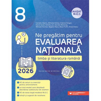 Ne pregatim pentru Evaluarea Nationala 2026. Limba si literatura romana. Clasa a VIII-a - Cristina Cergan