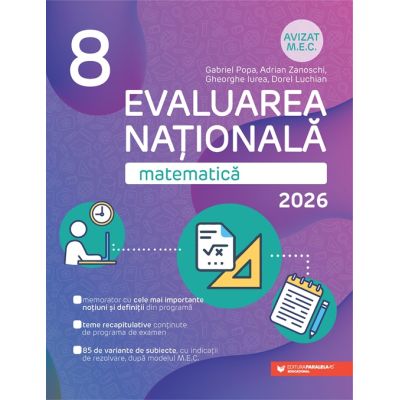 Matematică. Evaluarea Naţională 2026. Clasa a VIII-a - Gabriel Popa