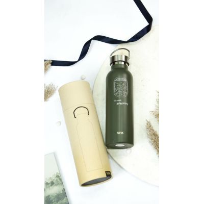 Sticla de apa / Termos – Go make some memories (verde) 750ml